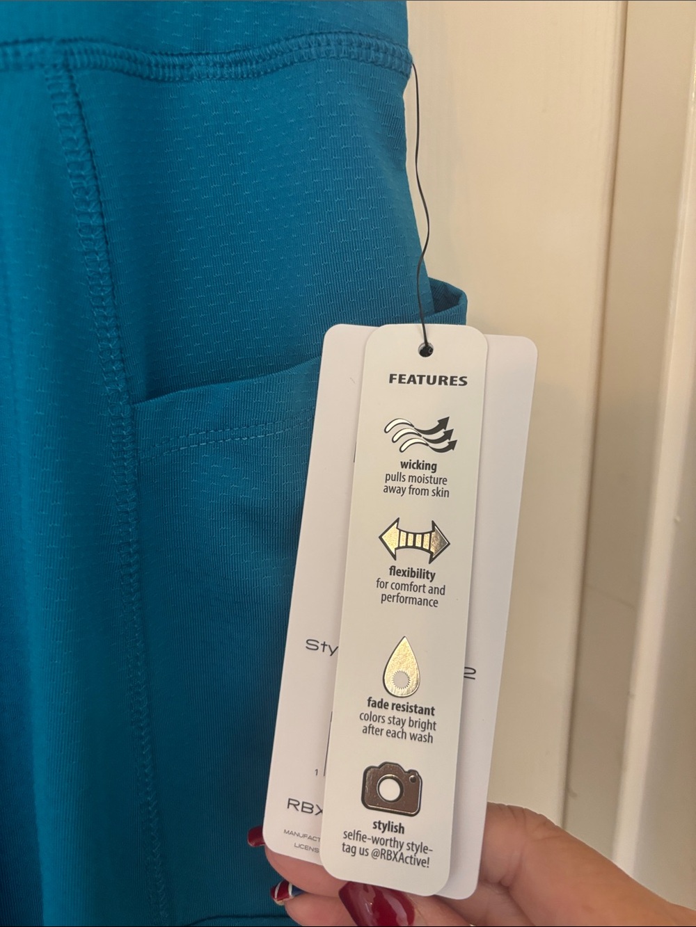 RBX Blue Athletic Skort with Side Pockets - Picture 4 of 5